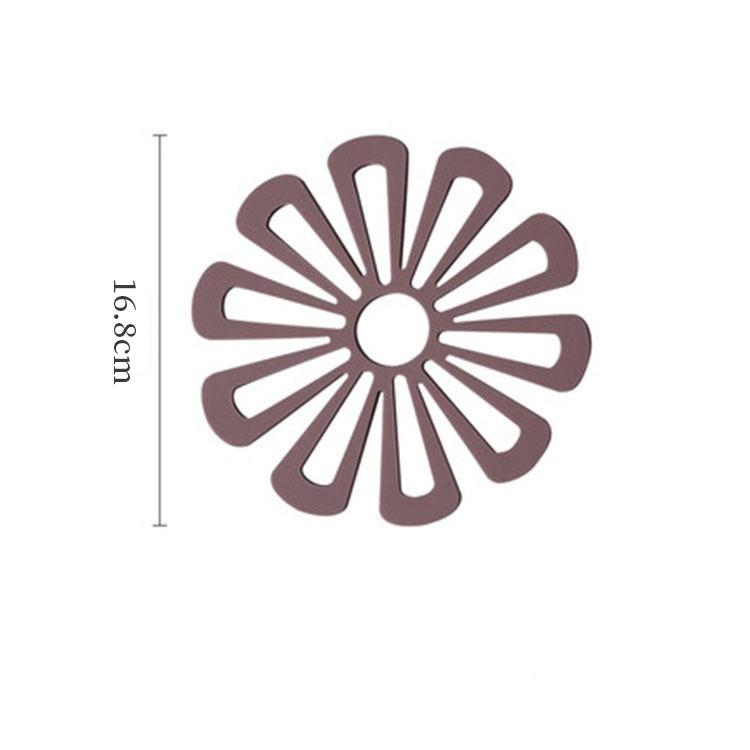 1/3pcs Insulated Tray Mat Waterproof Aanti Slip Flower Coasters Household Dishes Flower Shape Non-slip Cup Coaster