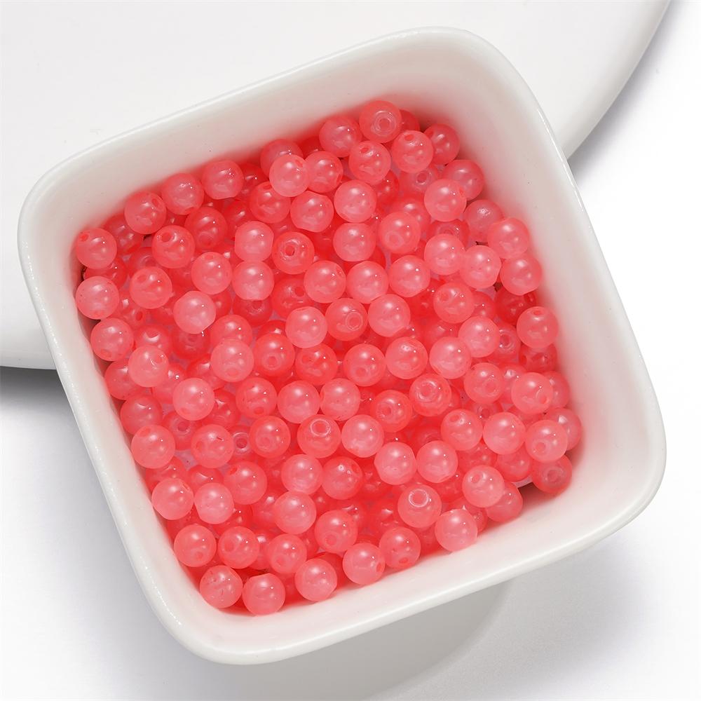 50-200pcs 4mm Imitation Jade Round Glass Beads Bracelets Loose Beads Jewelry Accessories For DIY Necklace Anklet Jewelry Making