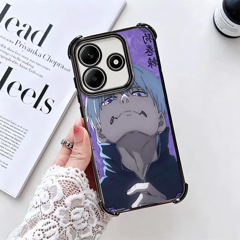 Anime Inumaki Toge JUJUSU Soft Phone Case For Xiaomi Redmi Note 14 15 Pro Plus 13 12 11S 11T 5G 10 9S 9 Plating Anti-Fall Fundas