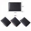 Slim Leather Wallet for Men Small Short Card Wallets Cowhide RFID Money Purse Business Card Holder