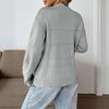 Women S Loose V Neck Solid Color Pullover Sweater