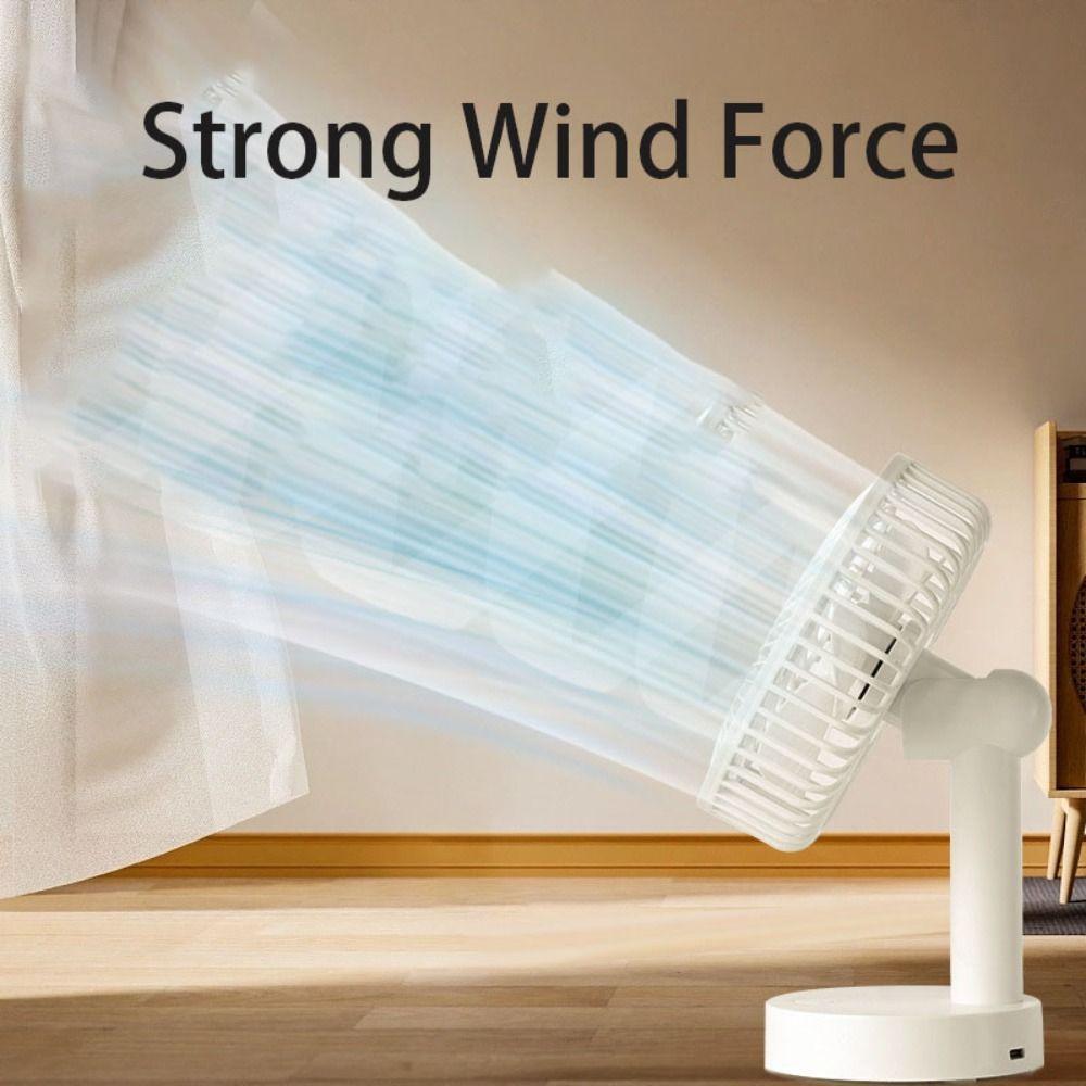 Plastic Mini Electric Fan Indoor Desktop Fan High Quality USB Rechargeable Fan  Camping