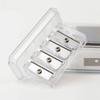 4 Holes Pencil Sharpener Multi-functional Long Point Charcoal Sharpener with Lid Transparent Sketching Students Manual Sharpener