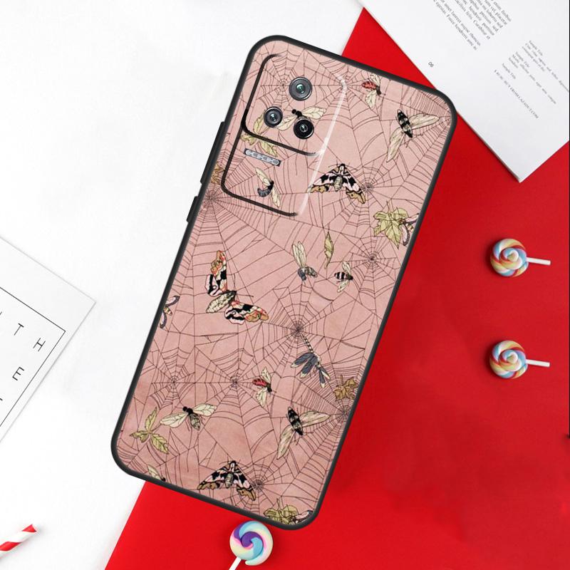 Luxury Blue Butterfly Butterflies Cover For Xiaomi 13T 11T 12T 14T Pro 13 14 15 Ultra POCO X7 Pro X3 X5 X6 F5 F6 M6 Pro Case