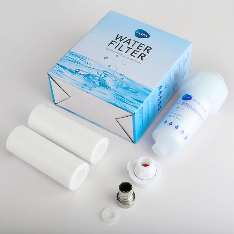 Set Purificatore d'Acqua per la Casa Transfrontaliero: Filtri per Doccia, Lavatrice, WC con Nucleo Sostituibile in Cotone PP