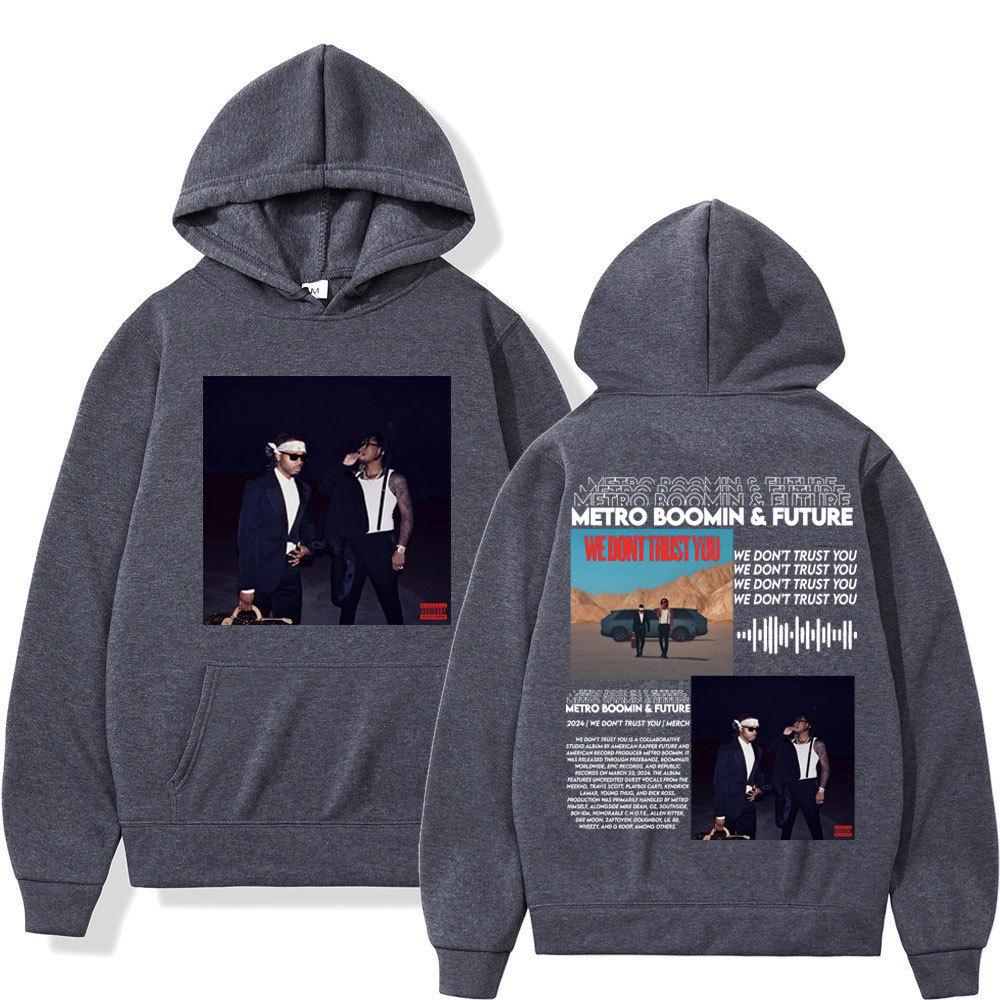 Sudadera con capucha de doble cara para hombre y mujer del rapero Metro Boomin