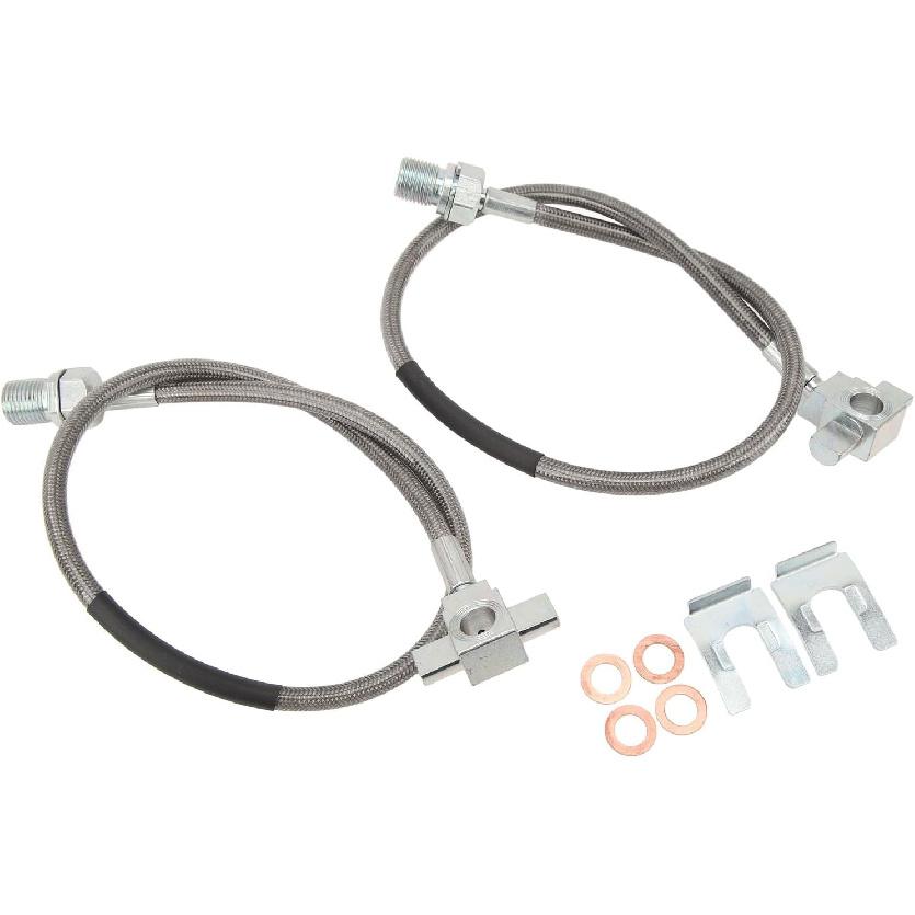 Front Brake Line Hose, Extended Brake Lines, 2pcs Front Stainless Steel Brake Line 89340s Replacement For C10 C20 C30 K10 K20 K30 K5