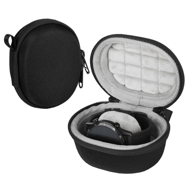 Wasserdichtes Einzeluhrenetui Tragbare Aufbewahrungsbox Organizer Stoßfestes Reißverschlussbehältnis für Smartwatch Armbanduhr