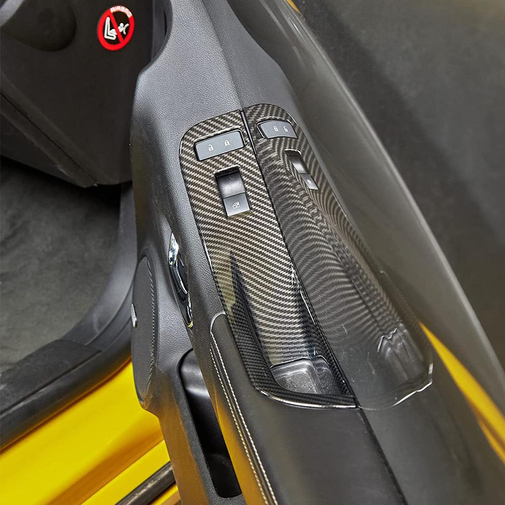 Car Window Lift Switch Control Panel Cover for Chevrolet Camaro 2010 2011 2012 2013 2014 2015 Interior Mouldings