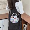 Fashionable Kids Mini Bag Charming Girl's Pearl Tote Bag Lightweight And Breathable