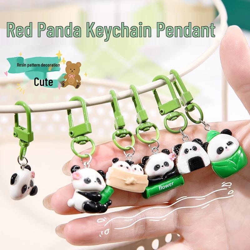 Panda-Themed Keychains & Ornaments: Graduation & Gift Ideas for Backpacks and Schoolbags.