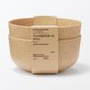 MUJI Bowls Made from Palm Set of 76014195 Microwave-Safe Offcuts, 2,