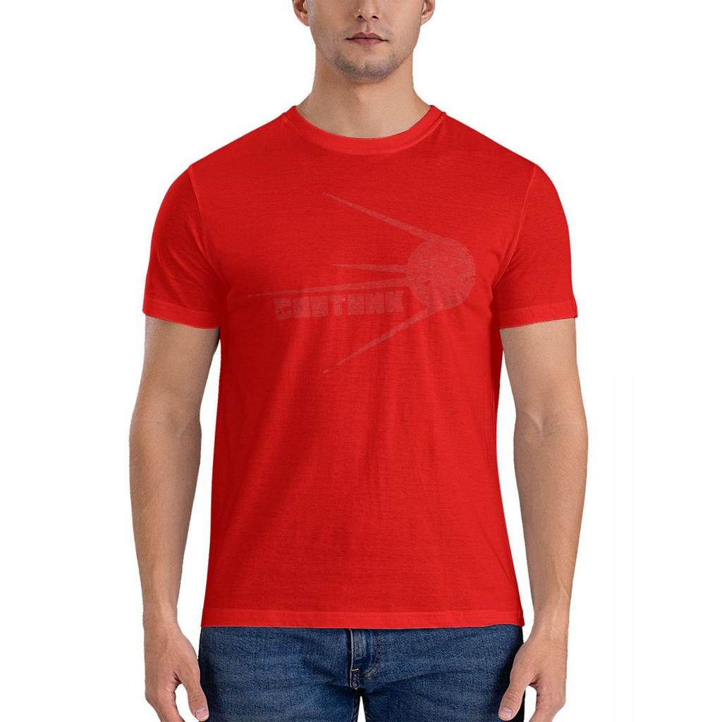 SPUTNIK CCCP Russian T Shirt Beach Y2K Casual T Shirts 100% Cotton Leisure Tee Shirt For Mens Short-Sleeve Design Tees