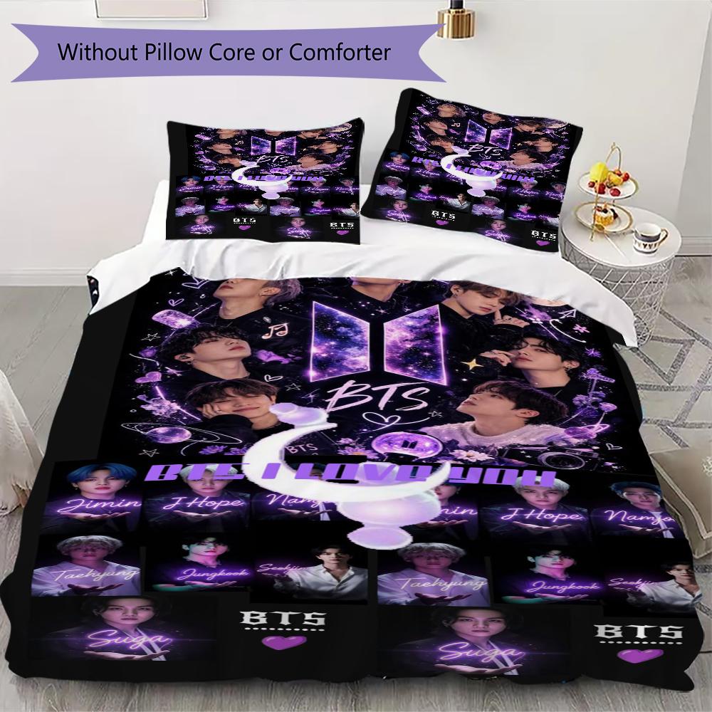 Stylish Pop Music Group Bedding 1 Duvet Cover 2 Pillowcase Without Core Without Core Bedding Set Christmas Birthday Gift