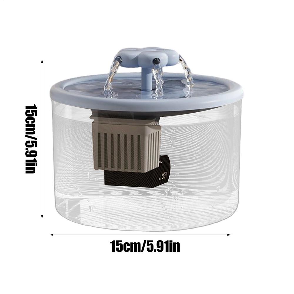 1.2L Pet Water Fountain, Automatic Quiet Cat Dog Water Dispenser with Filter, Drinking Bowl for Home Kitchen Living Room Bedroom
