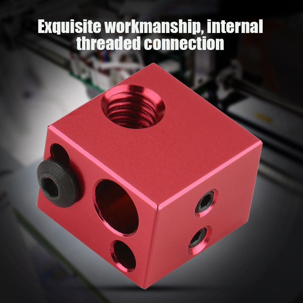 3D Printer Accessories Aluminium Heating Block Heater Hot End for   (Blue)