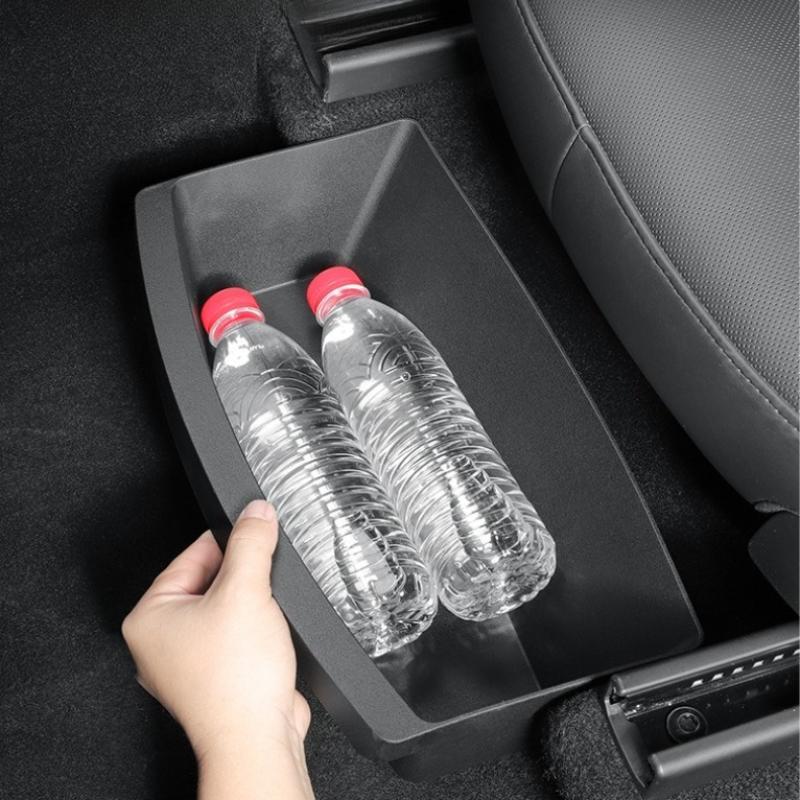 For Tesla Model Y Juniper 2025 Under Seat Storage Box Car Accessories Drawer Type Organizer Storage Front Seat Lower Box Case