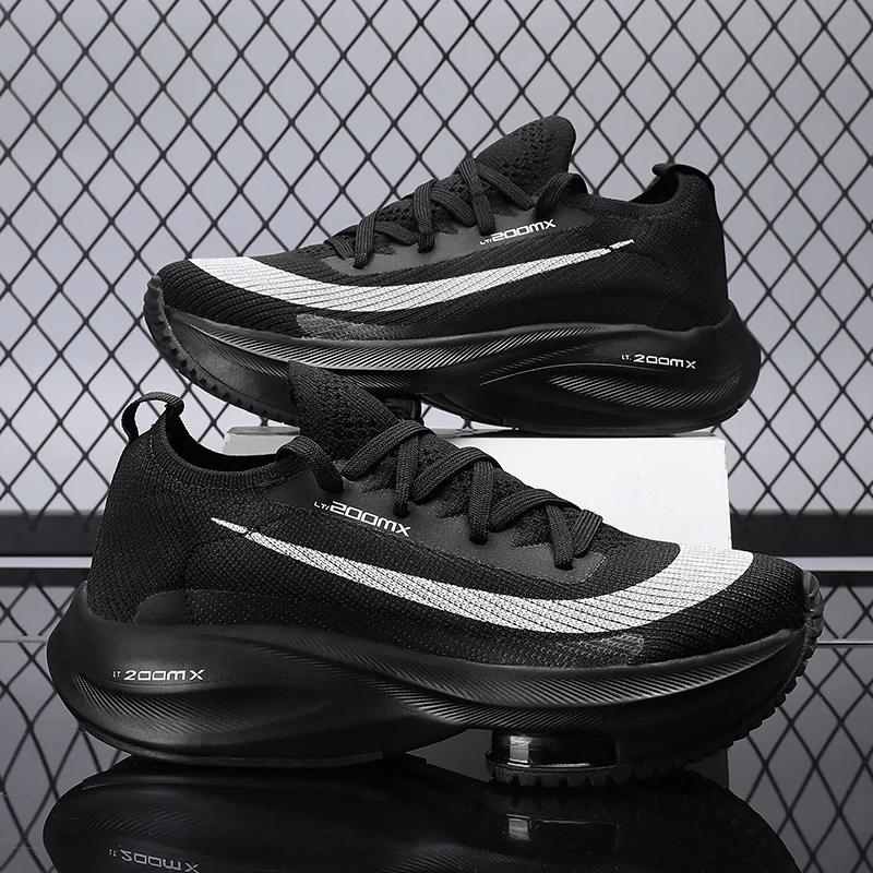 Fashion Men's sports shoes mesh breathable comfortable lace-up flat outdoor running shoes luxury design fashionable women's tennis shoes