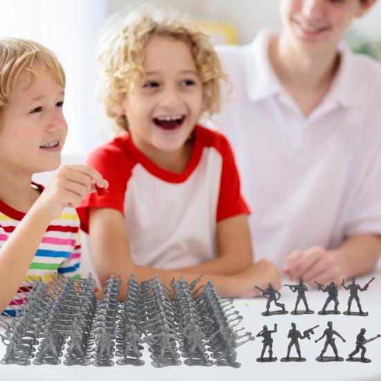 100 Stück Soldatenmodell Armee Männer Spielzeugsoldaten Spielset für fantasievolles Spielen Bildungsprojekte für Kinder
