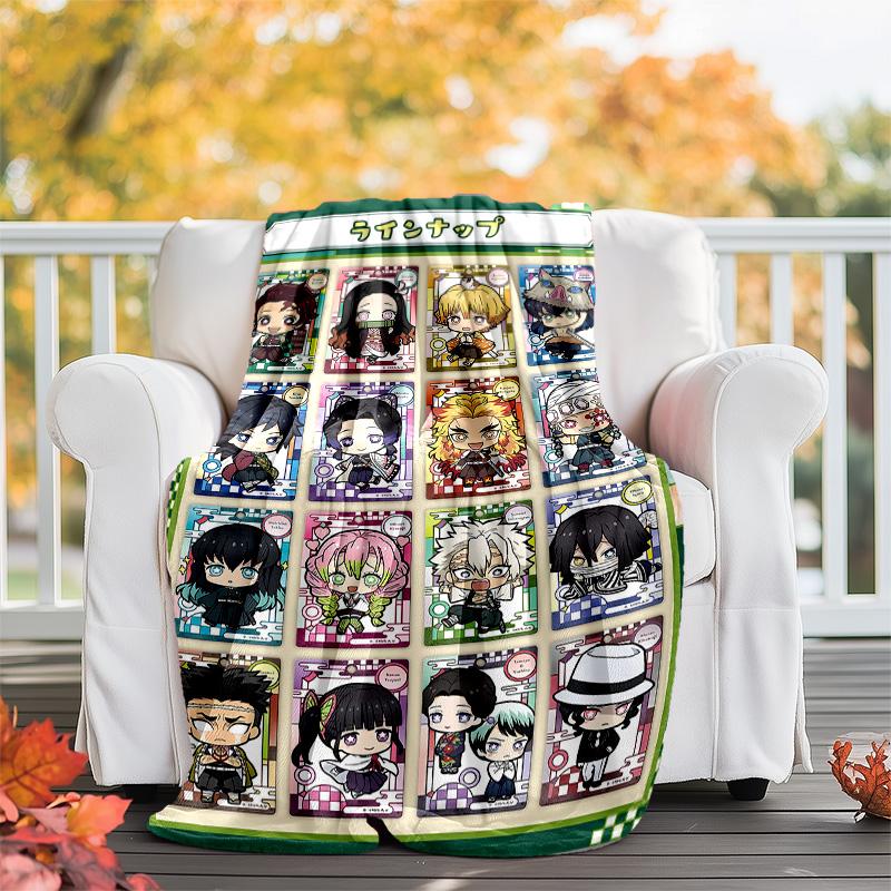 Demon Slayer Characters1 Printed Throw Blanket—lightweight,soft,warm;versatile Blanket for All Seasons—perfect As &air-conditioning Throw,nap Blanket