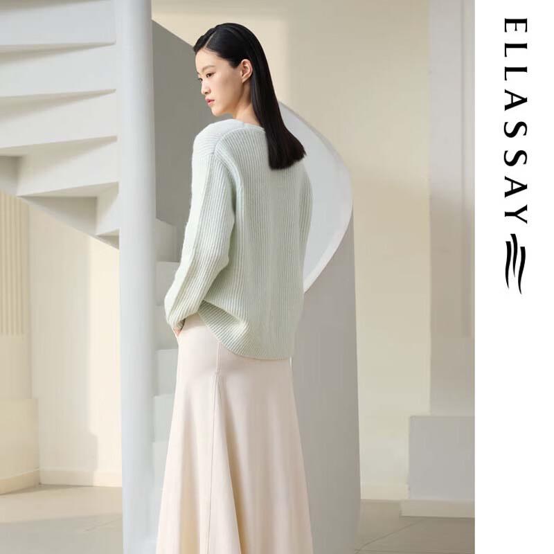 ELLASSAY Women's High-Waisted A-Line Midi Skirt