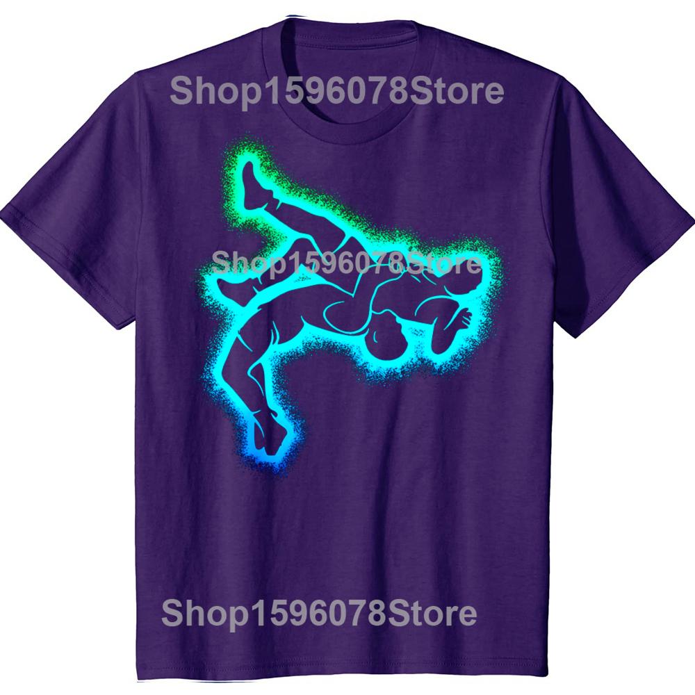 Funny Wrestling Wrestler Boys T Shirts Cotton Short Sleeve Birthday Gifts Mens Clothing Fashion Casual Loose Oversized T Shirt