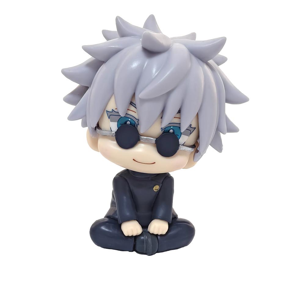 Anime Cute Fushiguro Toji Jujutsu Kaisen Figure Gojo Satoru Action Figure Q Version Doll Geto Suguru Statue 10Cm Pvc Model Toys