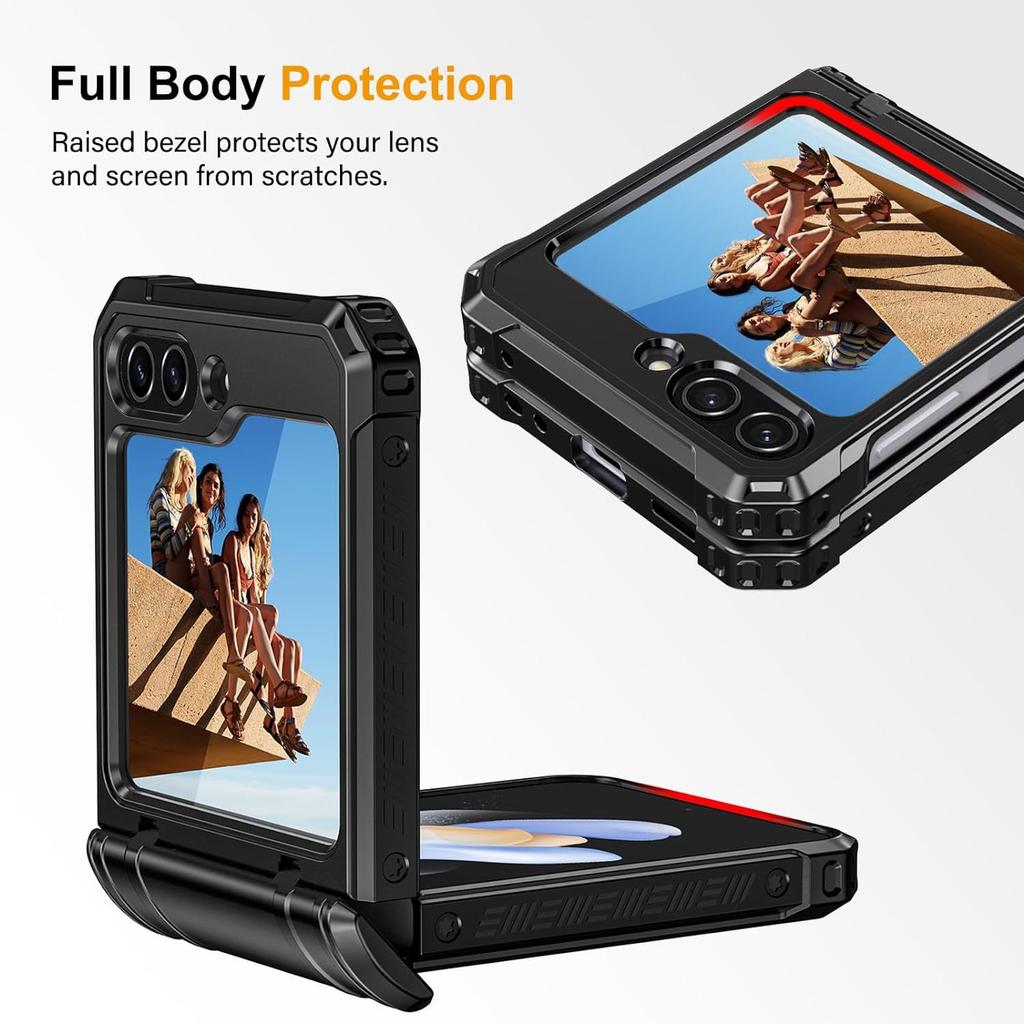 Suitable for Samsung Galaxy Z Flip 5 Mobile Phone Case Foldable Bracket Sturdy Anti Fall Phone Case