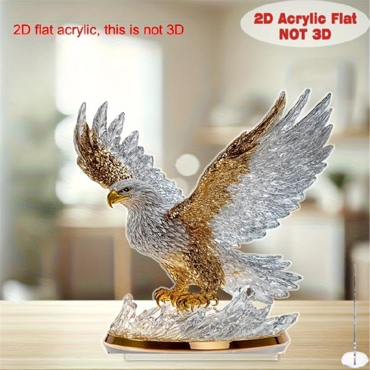 2D-Acryl-Glede-Statuen, Tischdekorationen, Tierfiguren, Skulpturen, Tischornamente für Zuhause und Büro