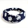Moda Kobiety Dziewczęta Letnie czeskie opaski do włosów Opaski z nadrukiem Vintage Krzyż Turban Bandaż Bandany Opaski do włosów Akcesoria do włosów