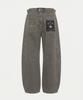 BADBLOOD Star-Studded Barrel Pants - Brown