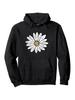 Black Floral Hoodie - All-Season Pullover Sweatshirt with Hood