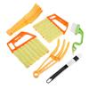 Removable Washable Dusting and Slit Cleaning Brush Set for Air Conditioner Vents, Blinds, and Windows