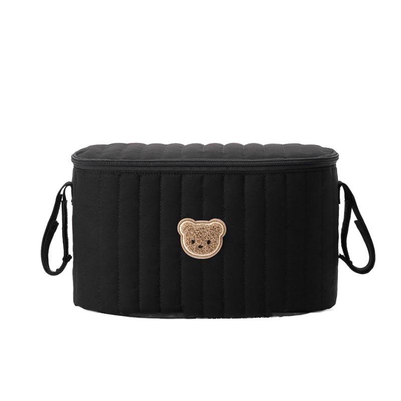 

Mommy Bag Korea Cute Bear Portable Multifunctional Stroller Nappy Bag Soft Maternity Storage Bags Baby Diaper Organizer чорний