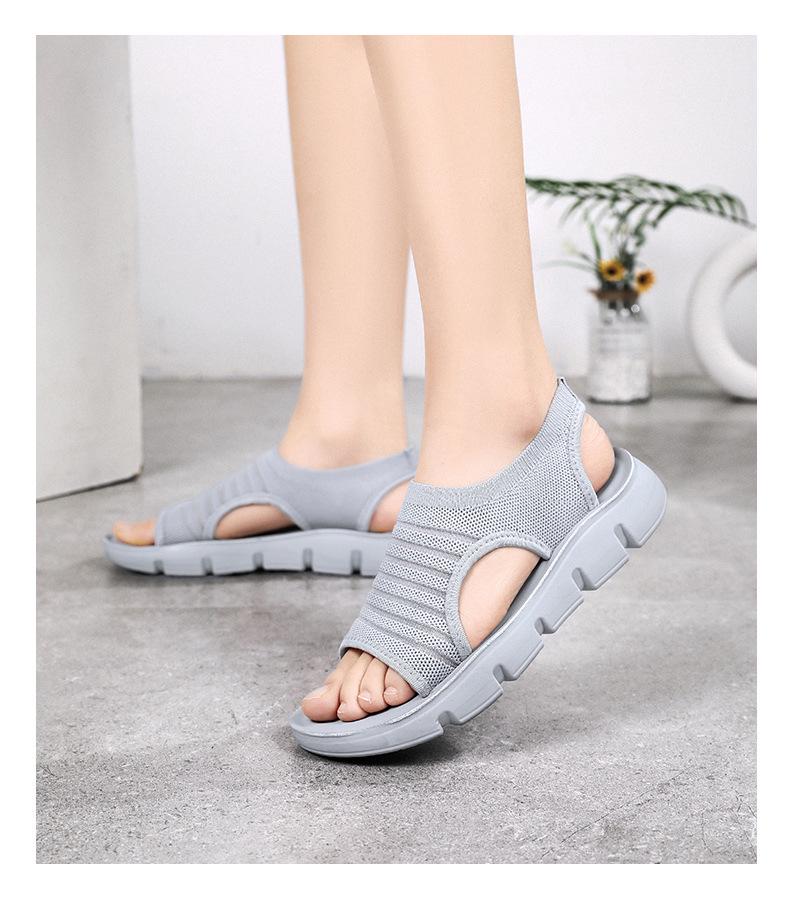Damen Sommer Hollow Peep-Toe Sandalen mit weicher Polyurethan-Sohle - Bequem für Mütter und Damen