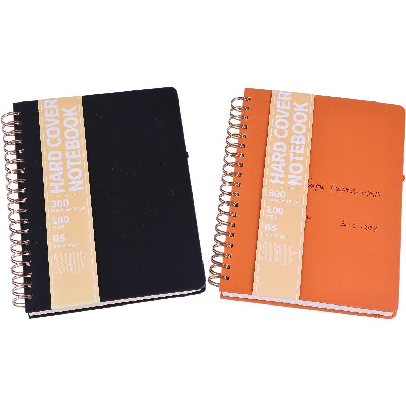 Custom Cartoon Spiral Notebook Hard Cover Gold Stamp Coated Paper Creative Spiral Memo Book Custom Logo Available A4 A5 Sizes 210×297 mm