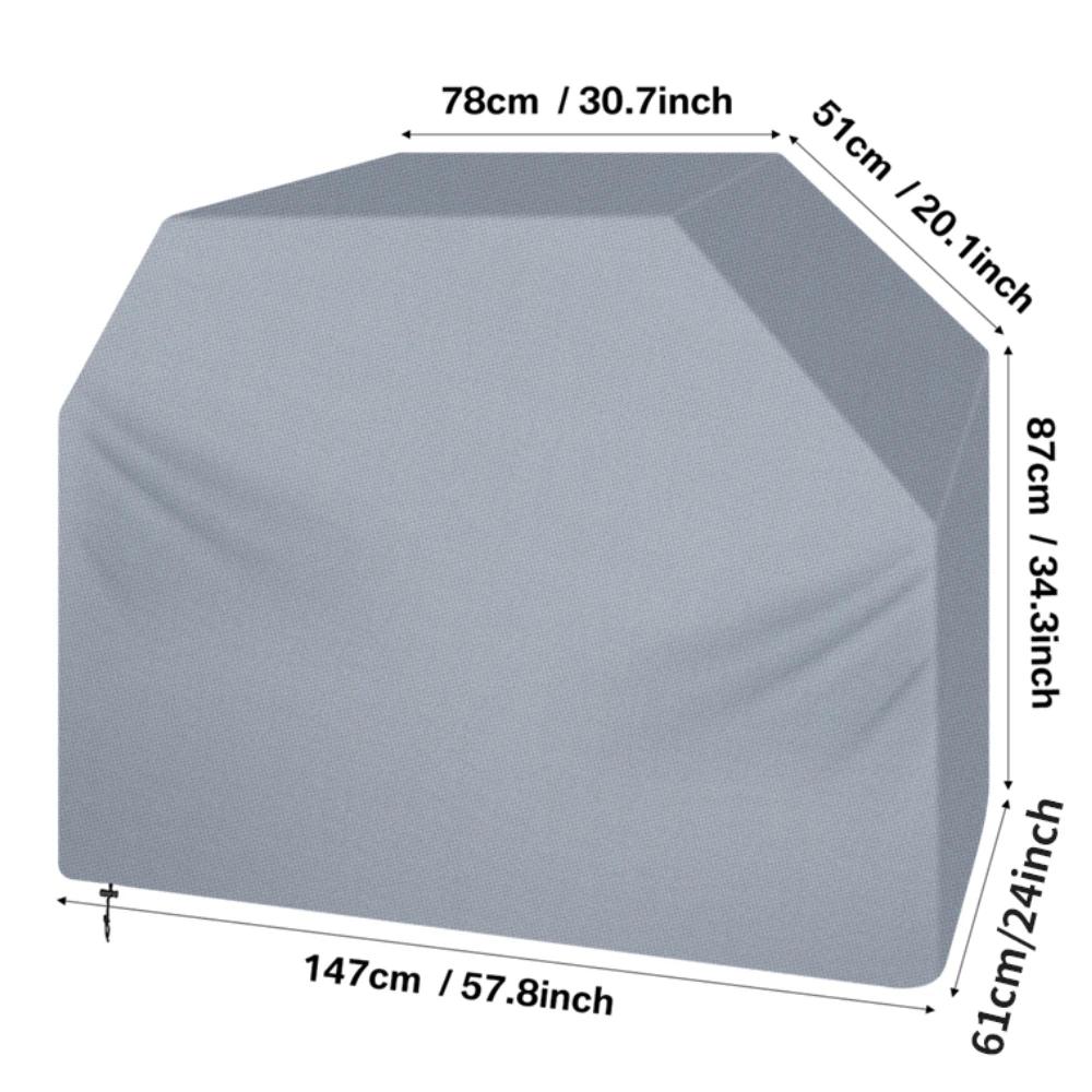 

BBQ Cover Outdoor Dust Waterproof Weber Heavy Duty Grill Cover Rain Protective Outdoor Resistant Barbecue Charcoal Grill Cover