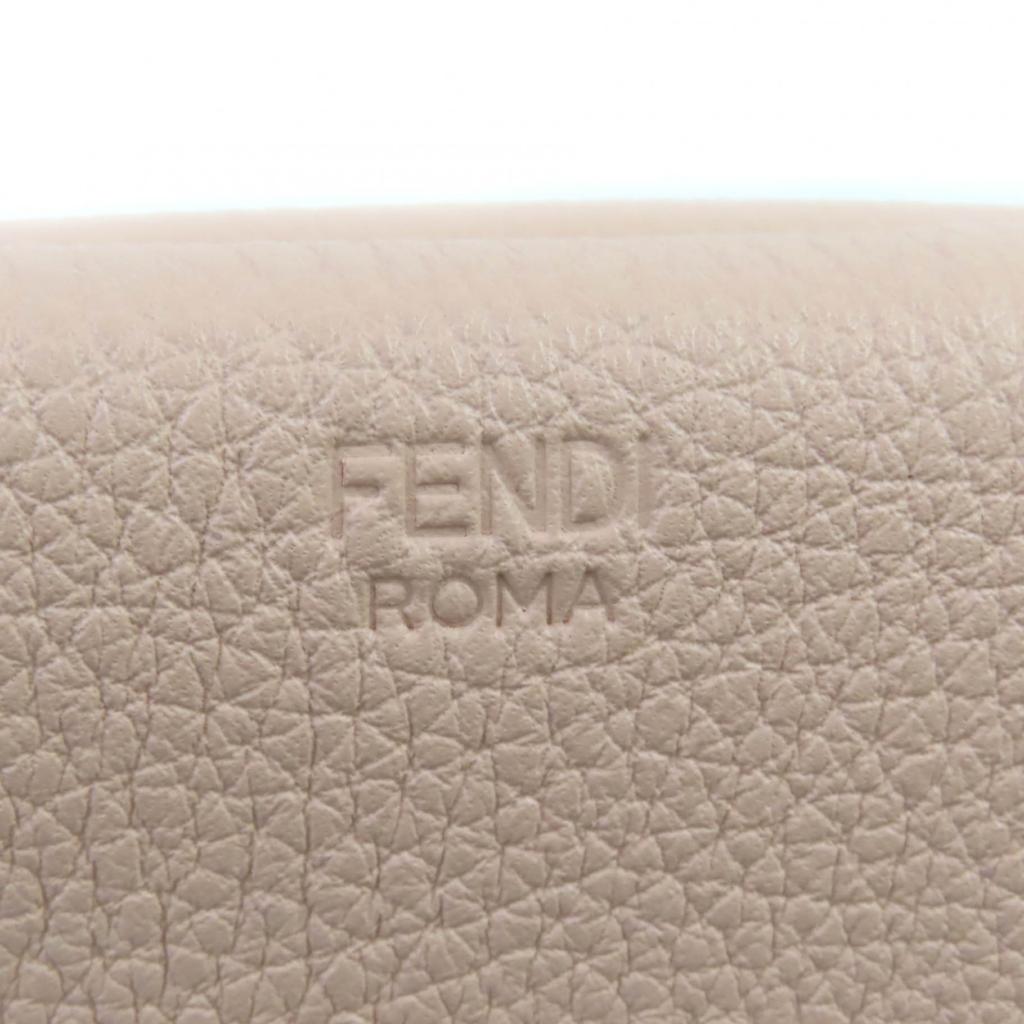 Fendi Tri-fold Wallet Celeria Peekaboo Compact Wallet Pink Leather Women 8M0426 Used