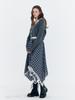 FABRICSEOUL Lace Check Waist Band Skirt