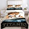 Titanic Romantic Love Duvet Cover Comforter Bedding Set Soft Quilt Cover and Pillowcases for Teens Boy Single/Double/Queen/King