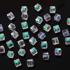 6-8mm Multi-Faceted High-Transparency Crystal Square Beads for Colorful DIY Jewelry Making