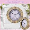 Charming 10 Inch Outdoor Waterproof European Style Resin Wall Clock With Thermometer Ideal For Home Decor