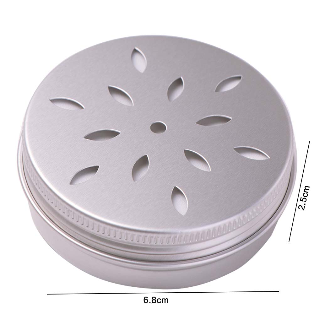 10Pcs Round Aluminum Tin Can 60ML Scent Training Case Dog Scent Training Box Pets