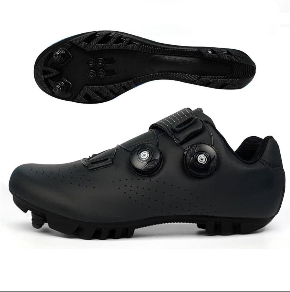 New Unlocked Cycling Shoes Mountain Bike Road Bike Lock Shoes Bicycle Shoes Hard-soled Cycling Shoes Men and Women the Same Style