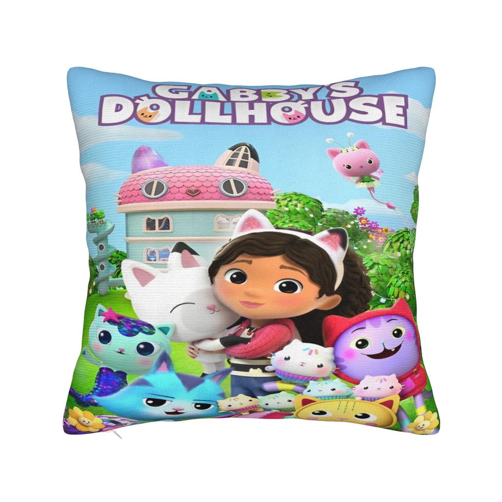 Y2K Sofa G-Gabbys dollhouses cartoonDecoration Pillowcases Merch Pillow Covers Square Multiple Sizes