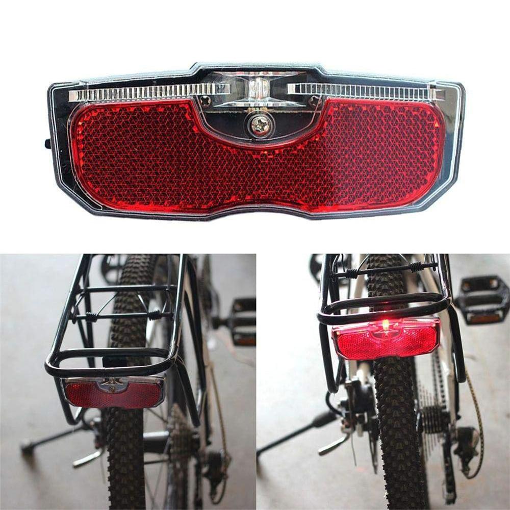 

New Bike Cycling Bicycle Rear Reflector Tail Light Fit For Luggage Rack