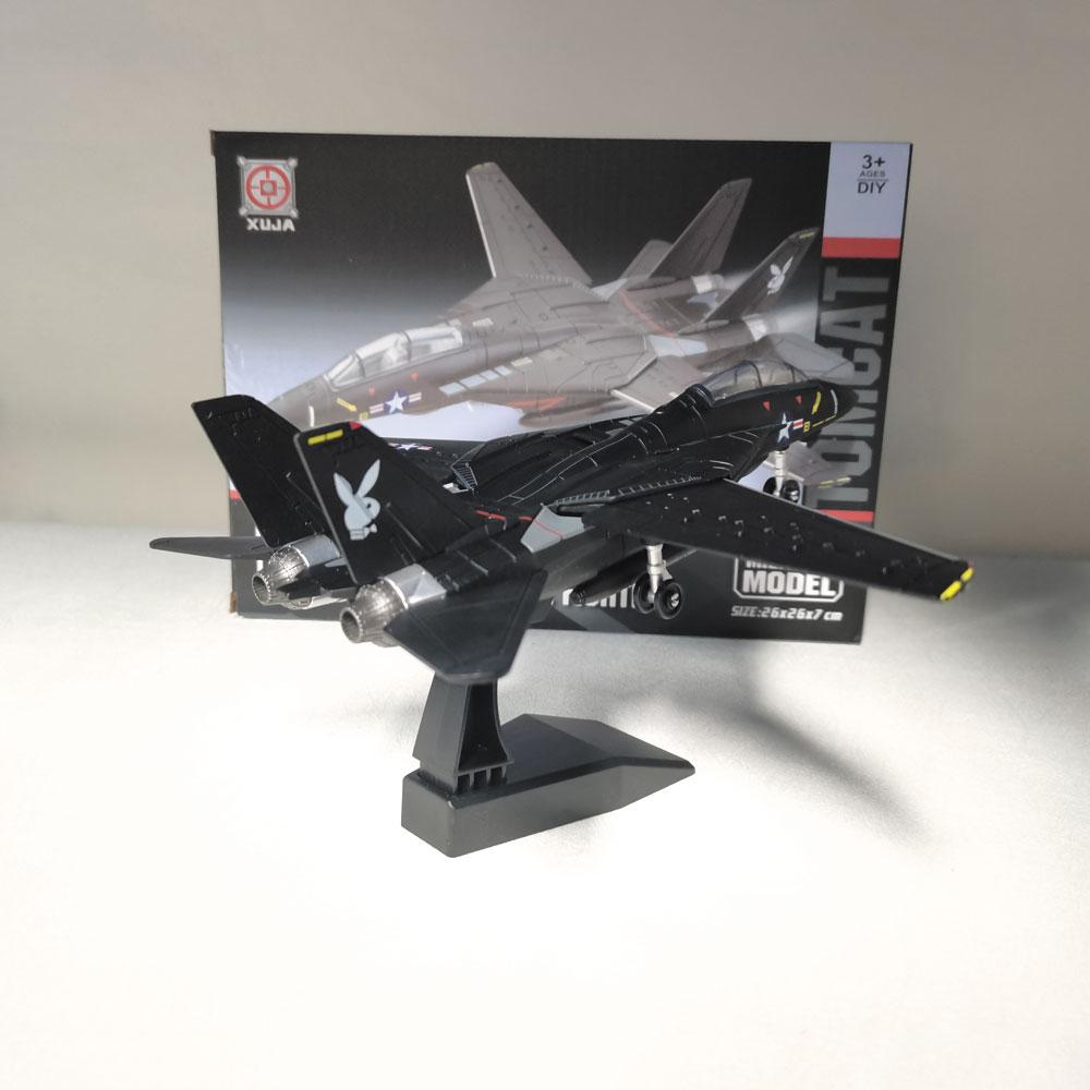 NEW F-14 Fighter 1/72 Scale 3D DIY Military Aircraft Model Black ABS Plastic Plane Collection Airplane Model Aviation Gift
