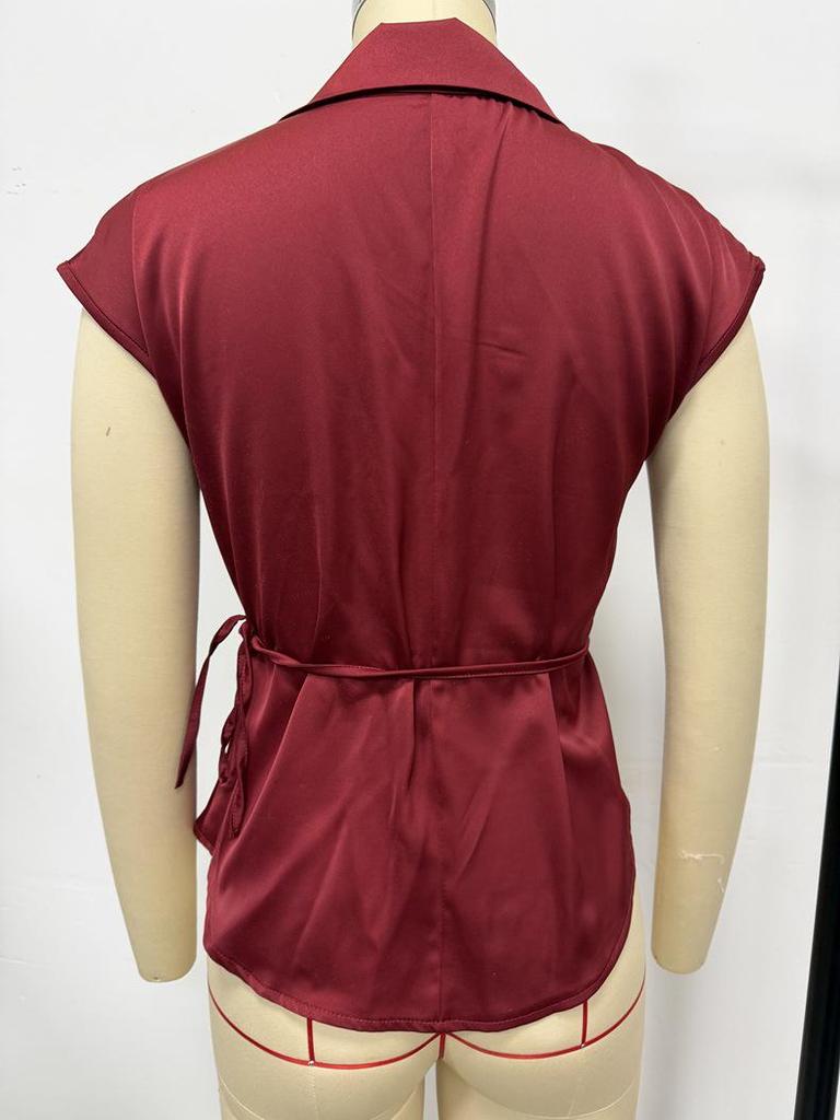 Damen Satinhemd Winter 2025: Europäisches & Amerikanisches Schnür-Elegantes Professionelles Oberteil