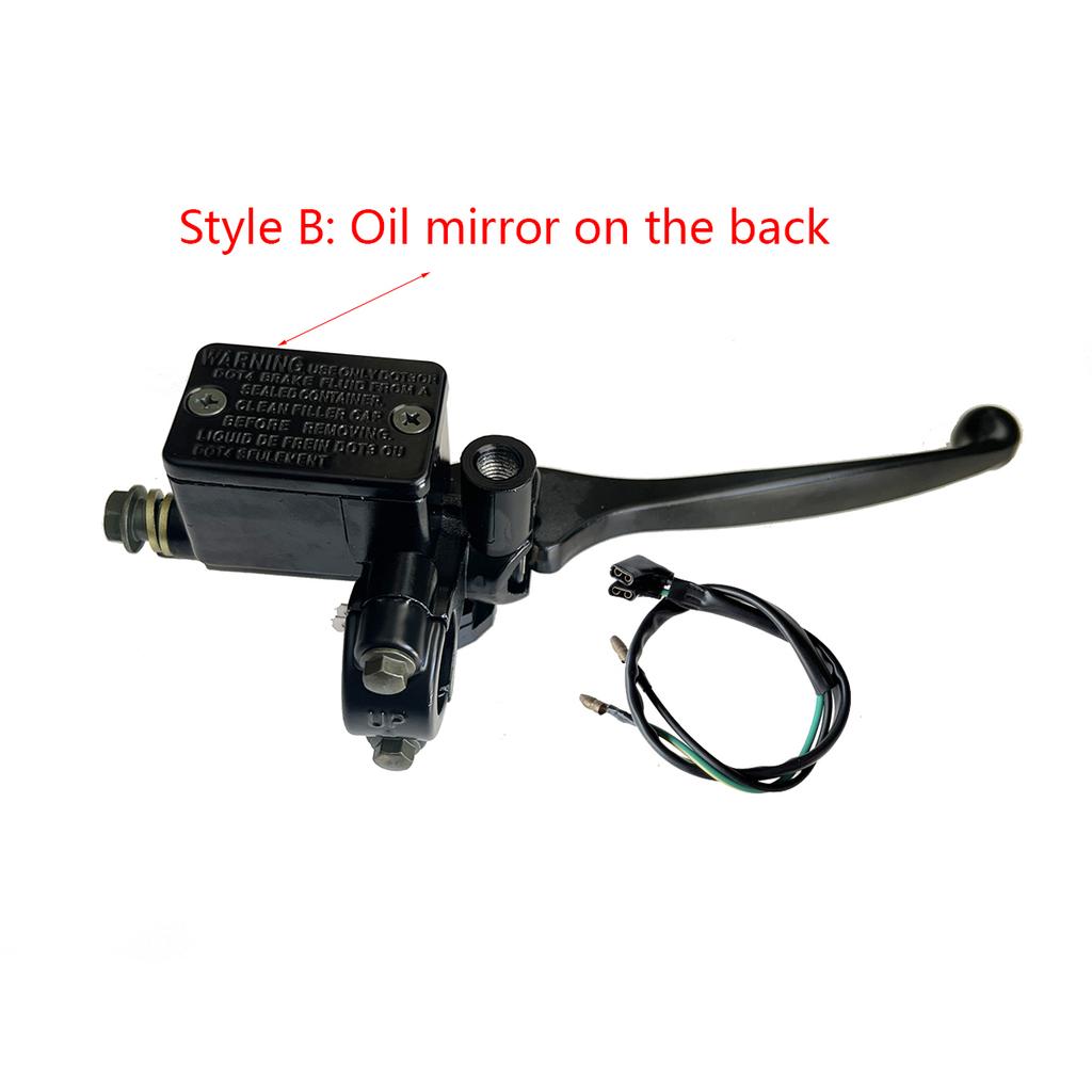 Motorcycle Brake Pump Front Master Cylinder Hydraulic Brake Lever Right For Dirt Pit Bike ATV Quad Moped Scooter Buggy Go Kart