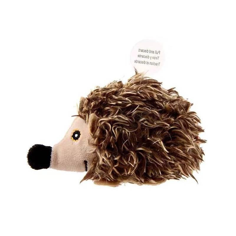 Gigwi Durable Dental Chew Toy For Dogs Made Of Plush Material Ideal For Teeth Cleaning And Enjoyment In Vibrant Colors Hedgehog